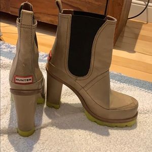 HUNTER Leather Boot with Heel